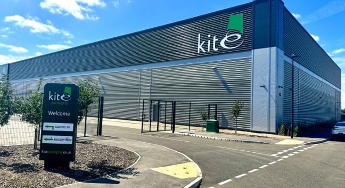 Exterior signage for Kite Packing warehouse